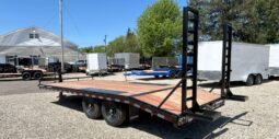 2026 BWISE / BRI-MAR 102″× 20′ DECKOVER EQUIPMENT TRAILER-14,000 GVW ELECTRIC BRAKES & ADJUSTABLE RAMPS(EH820-14) full