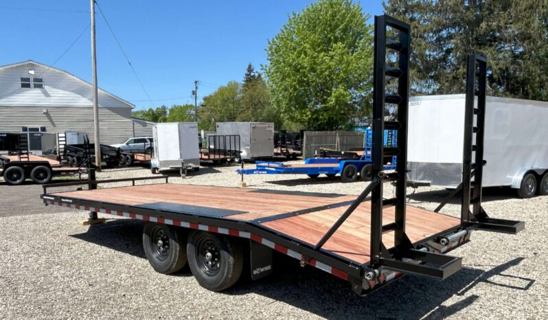 2026 BWISE / BRI-MAR 102″× 20′ DECKOVER EQUIPMENT TRAILER-14,000 GVW ELECTRIC BRAKES & ADJUSTABLE RAMPS(EH820-14) full