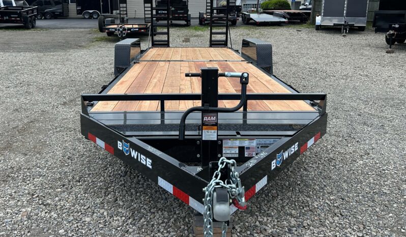 2027 BWISE / BRI-MAR 7×22 EQUIPMENT TRAILER-14,000 GVW ELECTRIC BRAKES AND ADJUSTABLE RAMPS (EH22-14) full