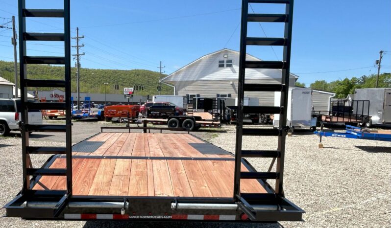 2026 BWISE / BRI-MAR 102″× 20′ DECKOVER EQUIPMENT TRAILER-14,000 GVW ELECTRIC BRAKES & ADJUSTABLE RAMPS(EH820-14) full