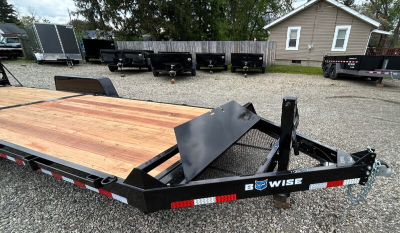 2027 BWISE / BRI-MAR 7×22 EQUIPMENT TRAILER-14,000 GVW ELECTRIC BRAKES AND ADJUSTABLE RAMPS (EH22-14) full