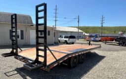 2026 BWISE / BRI-MAR 102″× 20′ DECKOVER EQUIPMENT TRAILER-14,000 GVW ELECTRIC BRAKES & ADJUSTABLE RAMPS(EH820-14) full