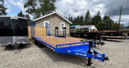2024 BWISE/BRI-MAR 102″ x 24′ DECK OVER EQUIPMENT TRAILER-14,000 GVW, ELECTRIC BRAKES & ADJUSTABLE RAMPS (EH824-14)