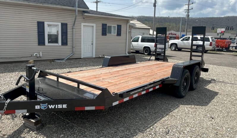 2024 BWISE/BRI-MAR 82″ x 18′ EQUIPMENT TRAILER-14,000 GVW ELECTRIC BRAKES AND ADJUSTABLE RAMPS (EH18-14) full
