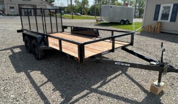 2025 BWISE/BRI-MAR 7’×14′ UTILITY LANDSCAPING TRAILER-7,000 GVW ELECTRIC BRAKES AND SPLIT REAR GATE (UT-714) full