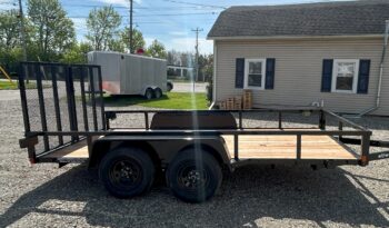 2025 BWISE/BRI-MAR 7’×14′ UTILITY LANDSCAPING TRAILER-7,000 GVW ELECTRIC BRAKES AND SPLIT REAR GATE (UT-714) full