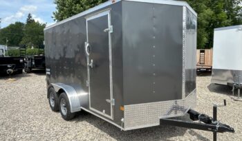 2025 HAULMARK PASSPORT DELUXE 7×14 ENCLOSED CARGO TRAILER-7,000 GVW 6’6″ INTERIOR, V-NOSE, ELECTRIC BRAKES AND BARN DOORS(PP714T2-D) full