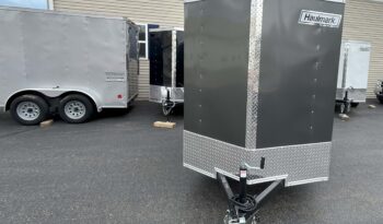 2024 HAULMARK PASSPORT DELUXE 5′ x 8′ ENCLOSED CARGO TRAILER-2,990 GVW V-NOSE, REAR RAMP DOOR(PP58S2-D) full