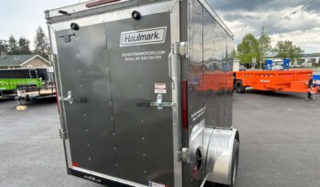 2024 HAULMARK PASSPORT DELUXE 5′ x 8′ ENCLOSED CARGO TRAILER-2,990 GVW V-NOSE, REAR RAMP DOOR(PP58S2-D) full