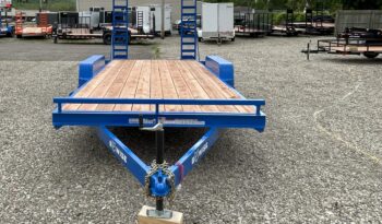 2025 BWISE/BRI-MAR 84″ x 18′ EQUIPMENT TRAILER-9,990 GVW ELECTRIC BRAKES AND ADJUSTABLE RAMPS (EH18-10ELE)-BLUE full