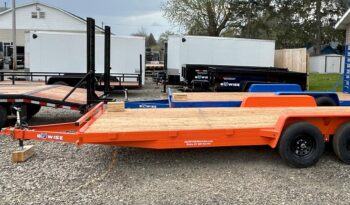 2025 BWISE/BRI-MAR 84″ x 20′ EQUIPMENT TRAILER-9,990 GVW ELECTRIC BRAKES AND ADJUSTABLE RAMPS (EH20-10ELE)-ORANGE full