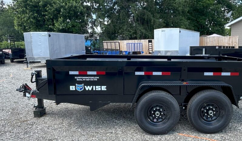 2025 BWISE/BRI-MAR 81.5″ x 12′ DUMP TRAILER-14,000 GVW COMBO GATE, RAMPS & D-RINGS (DT712LP-LE-14) full