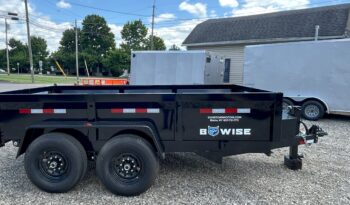 2025 BWISE/BRI-MAR 81.5″ x 12′ DUMP TRAILER-14,000 GVW COMBO GATE, RAMPS & D-RINGS (DT712LP-LE-14) full