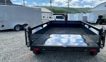 2025 BWISE/BRI-MAR 81.5″ x 12′ DUMP TRAILER-14,000 GVW COMBO GATE, RAMPS & D-RINGS (DT712LP-LE-14) full