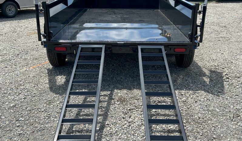 2025 BWISE/BRI-MAR 81.5″ x 12′ DUMP TRAILER-14,000 GVW COMBO GATE, RAMPS & D-RINGS (DT712LP-LE-14) full