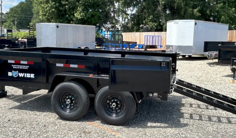 2025 BWISE/BRI-MAR 81.5″ x 12′ DUMP TRAILER-14,000 GVW COMBO GATE, RAMPS & D-RINGS (DT712LP-LE-14) full