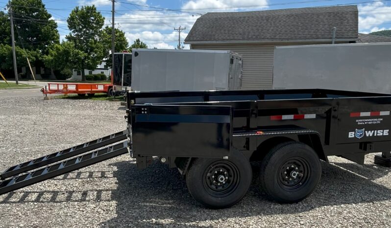 2025 BWISE/BRI-MAR 81.5″ x 12′ DUMP TRAILER-14,000 GVW COMBO GATE, RAMPS & D-RINGS (DT712LP-LE-14) full