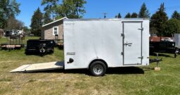 2025 HAULMARK PASSPORT DELUXE 7’x12′ ENCLOSED CARGO TRAILER-3,500 GVW, 7’0″ INTERIOR, V-NOSE, ELECTRIC BRAKES AND RAMP DOOR(PP712S2-D)