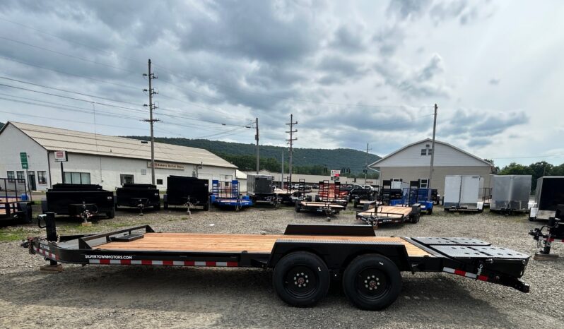 2026 BWISE 7×20-17.6k GVW EQUIPMENT TRAILER-ELECTRIC BRAKES AND FULL WIDTH RAMPS w/SPRING ASSIST (EF20-16HD) full