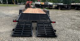 2026 BWISE 7×20-17.6k GVW EQUIPMENT TRAILER-ELECTRIC BRAKES AND FULL WIDTH RAMPS w/SPRING ASSIST (EF20-16HD) full