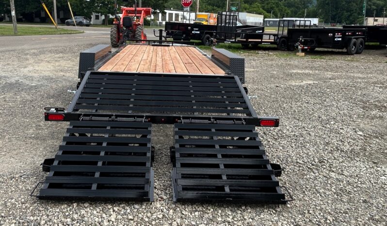 2026 BWISE 7×20-17.6k GVW EQUIPMENT TRAILER-ELECTRIC BRAKES AND FULL WIDTH RAMPS w/SPRING ASSIST (EF20-16HD) full