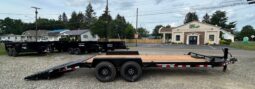 2026 BWISE 7×20-17.6k GVW EQUIPMENT TRAILER-ELECTRIC BRAKES AND FULL WIDTH RAMPS w/SPRING ASSIST (EF20-16HD)