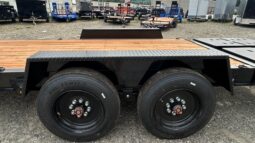 2026 BWISE 7×20-17.6k GVW EQUIPMENT TRAILER-ELECTRIC BRAKES AND FULL WIDTH RAMPS w/SPRING ASSIST (EF20-16HD) full