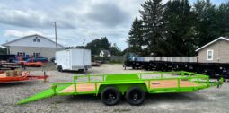 2026 BWISE 7×18 UTILITY TRAILER – 7,000 lb GVW | SPLIT RAMP GATE | ELECTRIC BRAKES | SALE $4,495 (UT-718)-LIME GREEN