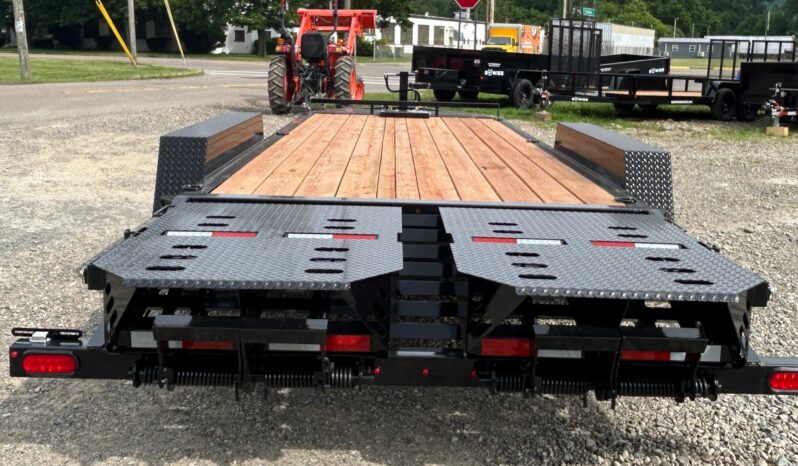 2026 BWISE 7×20-17.6k GVW EQUIPMENT TRAILER-ELECTRIC BRAKES AND FULL WIDTH RAMPS w/SPRING ASSIST (EF20-16HD) full