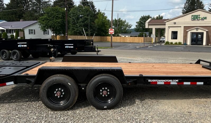 2026 BWISE 7×20-17.6k GVW EQUIPMENT TRAILER-ELECTRIC BRAKES AND FULL WIDTH RAMPS w/SPRING ASSIST (EF20-16HD) full