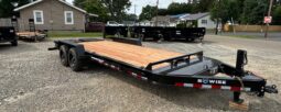 2026 BWISE 7×20-17.6k GVW EQUIPMENT TRAILER-ELECTRIC BRAKES AND FULL WIDTH RAMPS w/SPRING ASSIST (EF20-16HD) full