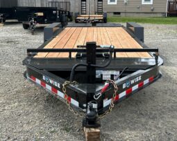 2026 BWISE 7×20-17.6k GVW EQUIPMENT TRAILER-ELECTRIC BRAKES AND FULL WIDTH RAMPS w/SPRING ASSIST (EF20-16HD) full