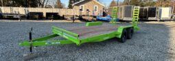 2026 BWISE / BRI-MAR 7′ x 18′ EQUIPMENT TRAILER-9,990 GVW ELECTRIC BRAKES AND ADJUSTABLE RAMPS (EH18-10ELE)-LIME GREEN full