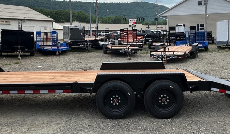 2026 BWISE 7×20-17.6k GVW EQUIPMENT TRAILER-ELECTRIC BRAKES AND FULL WIDTH RAMPS w/SPRING ASSIST (EF20-16HD) full