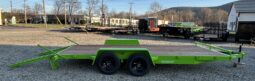 2026 BWISE / BRI-MAR 7′ x 18′ EQUIPMENT TRAILER-9,990 GVW ELECTRIC BRAKES AND ADJUSTABLE RAMPS (EH18-10ELE)-LIME GREEN full