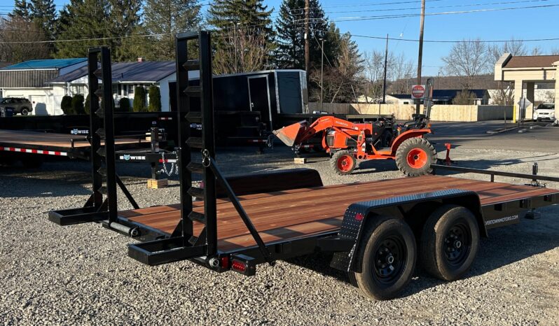 2026 BWISE / BRI-MAR 7×16 EQUIPMENT TRAILER-9,990 GVW ELECTRIC BRAKES AND ADJUSTABLE RAMPS (EH16-10ELE) full