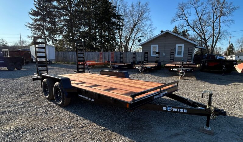 2026 BWISE / BRI-MAR 7×16 EQUIPMENT TRAILER-9,990 GVW ELECTRIC BRAKES AND ADJUSTABLE RAMPS (EH16-10ELE) full