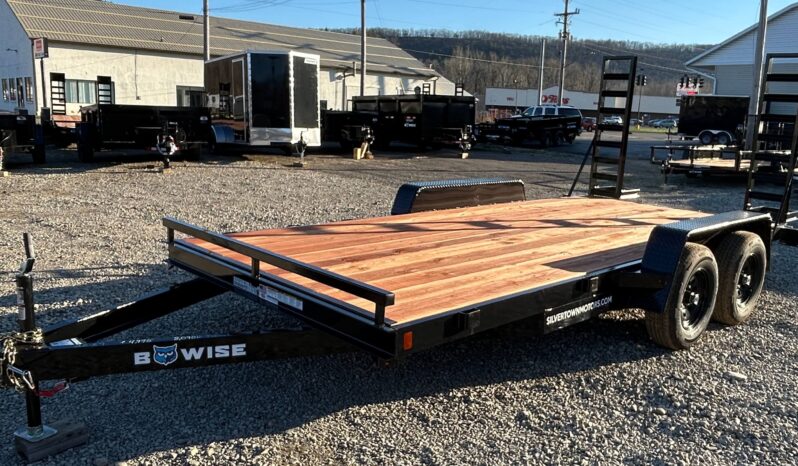2026 BWISE / BRI-MAR 7×16 EQUIPMENT TRAILER-9,990 GVW ELECTRIC BRAKES AND ADJUSTABLE RAMPS (EH16-10ELE) full