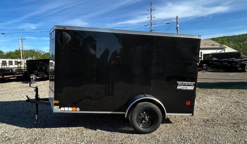 2026 Haulmark Passport Deluxe 5 x 10 Enclosed Cargo Trailer-2,990 GVW, 6’6″ Interior, V-Nose, Single Side Swing Door (PP510S2-D)-Black full