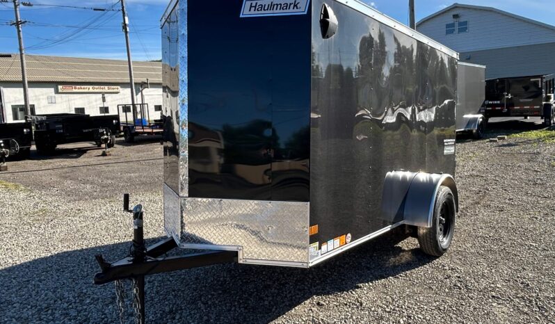 5X10 Haulmark Enclosed Cargo trailer, V-Nose, Rear Side Swing Door, No side Doors