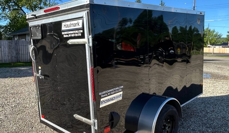 2026 Haulmark Passport Deluxe 5 x 10 Enclosed Cargo Trailer-2,990 GVW, 6’6″ Interior, V-Nose, Single Side Swing Door (PP510S2-D)-Black full