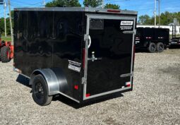 2026 Haulmark Passport Deluxe 5 x 10 Enclosed Cargo Trailer-2,990 GVW, 6’6″ Interior, V-Nose, Single Side Swing Door (PP510S2-D)-Black full