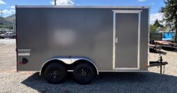 2027 7 X 14 Haulmark Passport Deluxe Enclosed Trailer-7,000 GVW, 7’0″ Interior, V-Nose, Ramp Door (PP714T2-D)-Gray full