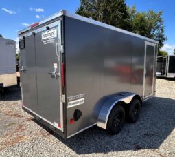2027 7 X 14 Haulmark Passport Deluxe Enclosed Trailer-7,000 GVW, 7’0″ Interior, V-Nose, Ramp Door (PP714T2-D)-Gray