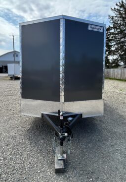 7 X 14 Haulmark Passport Deluxe Enclosed Cargo Trailer-7,000 GVW, 7’0″ Interior, V-Nose, Ramp Door (PP714T2-D)-Gray