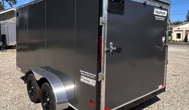 2027 7 X 14 Haulmark Passport Deluxe Enclosed Trailer-7,000 GVW, 7’0″ Interior, V-Nose, Ramp Door (PP714T2-D)-Gray full