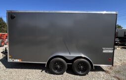 2027 7 X 14 Haulmark Passport Deluxe Enclosed Trailer-7,000 GVW, 7’0″ Interior, V-Nose, Ramp Door (PP714T2-D)-Gray