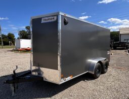 2027 7 X 14 Haulmark Passport Deluxe Enclosed Trailer-7,000 GVW, 7’0″ Interior, V-Nose, Ramp Door (PP714T2-D)-Gray full