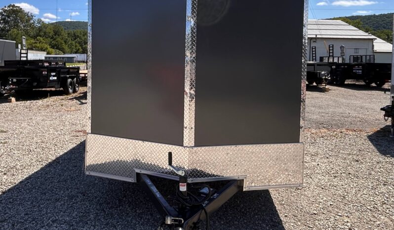 2027 7 X 14 Haulmark Passport Deluxe Enclosed Trailer-7,000 GVW, 7’0″ Interior, V-Nose, Ramp Door (PP714T2-D)-Gray full