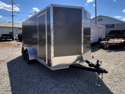 2027 7 X 14 Haulmark Passport Deluxe Enclosed Trailer-7,000 GVW, 7’0″ Interior, V-Nose, Ramp Door (PP714T2-D)-Gray full